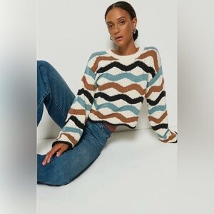🆕 Nation LTD Poppy Wavy Stripe Sweater